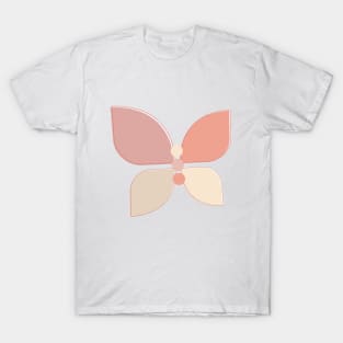 Neutral Colour Butterfly T-Shirt